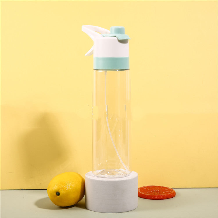 Spray Water Bottle For Girls Outdoor Sport Fitness Water Cup Large Capacity Spray Bottle Drinkware Travel Bottles Kitchen Gadgets - Rhino Lifestyle