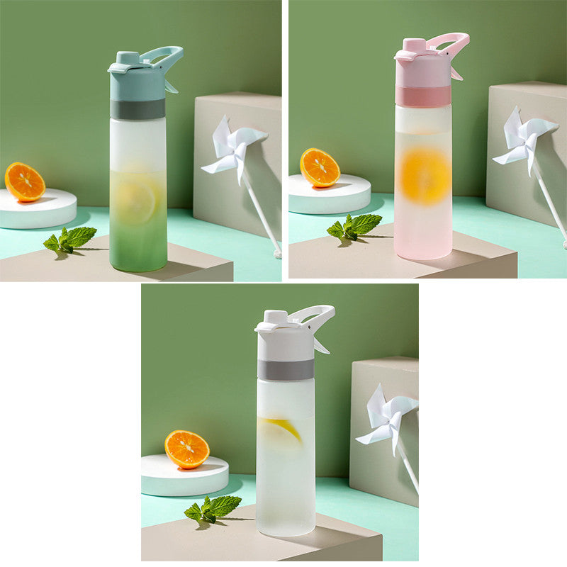 Spray Water Bottle For Girls Outdoor Sport Fitness Water Cup Large Capacity Spray Bottle Drinkware Travel Bottles Kitchen Gadgets - Rhino Lifestyle