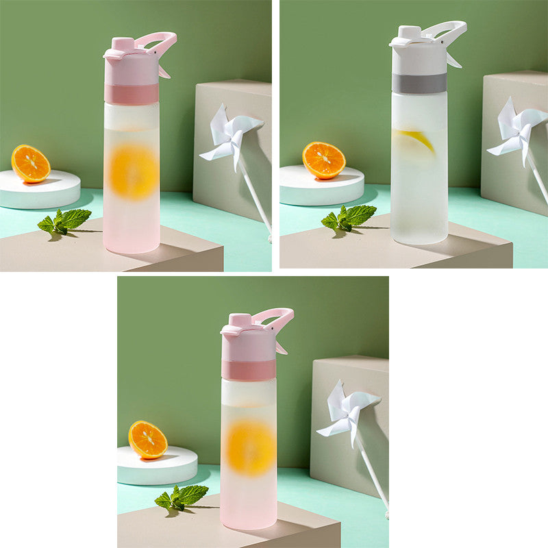 Spray Water Bottle For Girls Outdoor Sport Fitness Water Cup Large Capacity Spray Bottle Drinkware Travel Bottles Kitchen Gadgets - Rhino Lifestyle