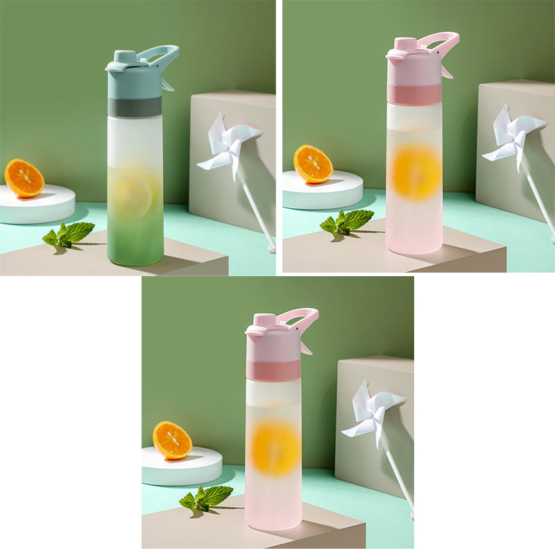 Spray Water Bottle For Girls Outdoor Sport Fitness Water Cup Large Capacity Spray Bottle Drinkware Travel Bottles Kitchen Gadgets - Rhino Lifestyle