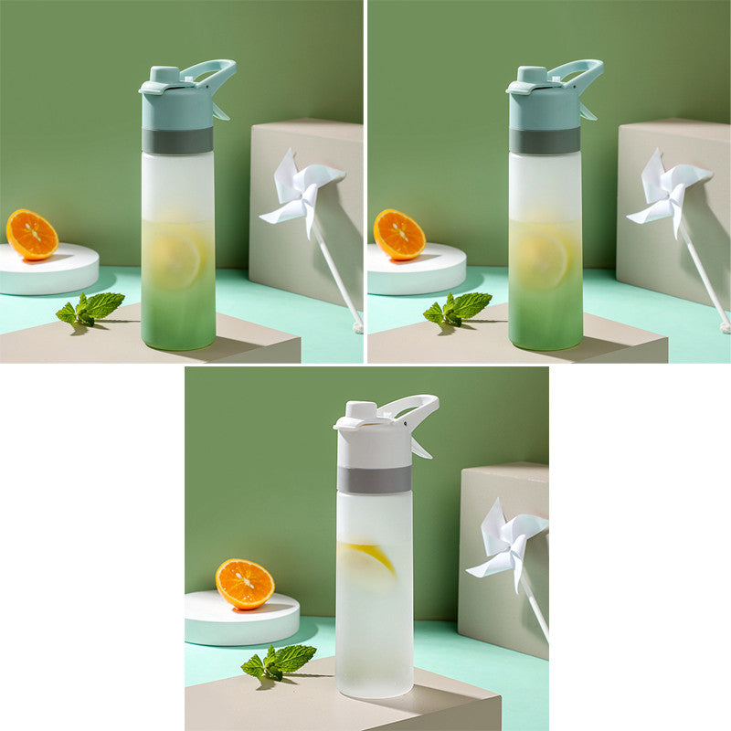 Spray Water Bottle For Girls Outdoor Sport Fitness Water Cup Large Capacity Spray Bottle Drinkware Travel Bottles Kitchen Gadgets - Rhino Lifestyle