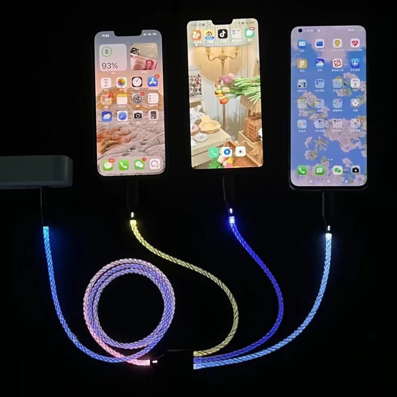 Rainbow Luminous Fast Charging RGB Data Cable