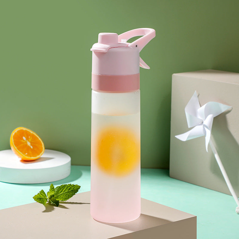 Spray Water Bottle For Girls Outdoor Sport Fitness Water Cup Large Capacity Spray Bottle Drinkware Travel Bottles Kitchen Gadgets - Rhino Lifestyle