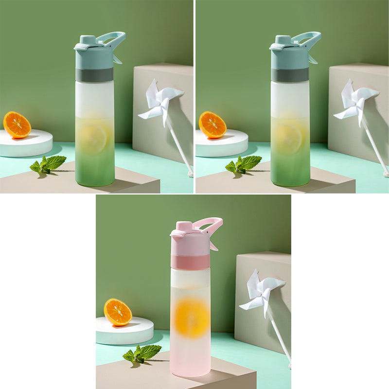 Spray Water Bottle For Girls Outdoor Sport Fitness Water Cup Large Capacity Spray Bottle Drinkware Travel Bottles Kitchen Gadgets - Rhino Lifestyle