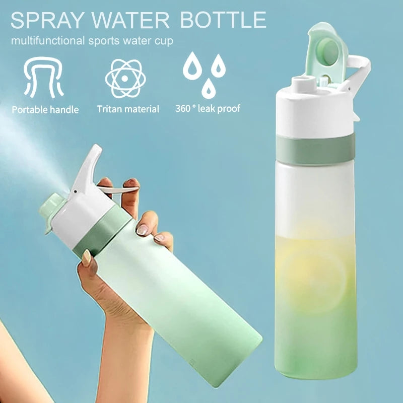 Spray Water Bottle For Girls Outdoor Sport Fitness Water Cup Large Capacity Spray Bottle Drinkware Travel Bottles Kitchen Gadgets - Rhino Lifestyle