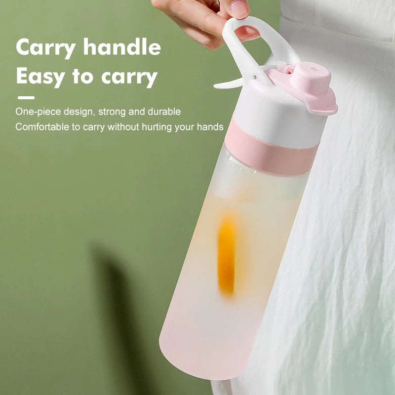 Spray Water Bottle For Girls Outdoor Sport Fitness Water Cup Large Capacity Spray Bottle Drinkware Travel Bottles Kitchen Gadgets - Rhino Lifestyle