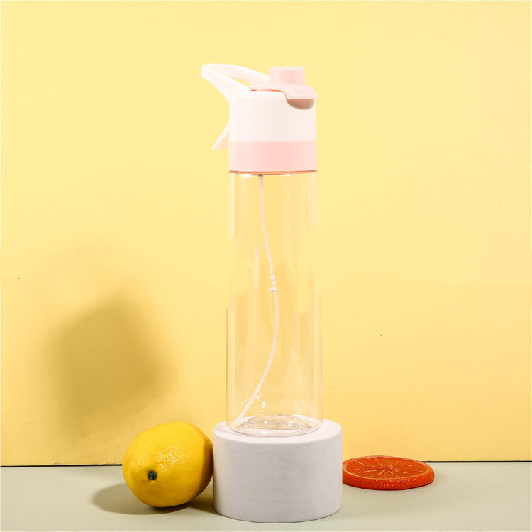 Spray Water Bottle For Girls Outdoor Sport Fitness Water Cup Large Capacity Spray Bottle Drinkware Travel Bottles Kitchen Gadgets - Rhino Lifestyle