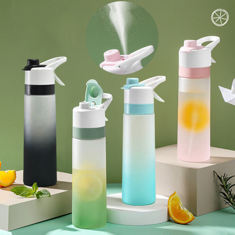 Spray Water Bottle For Girls Outdoor Sport Fitness Water Cup Large Capacity Spray Bottle Drinkware Travel Bottles Kitchen Gadgets - Rhino Lifestyle