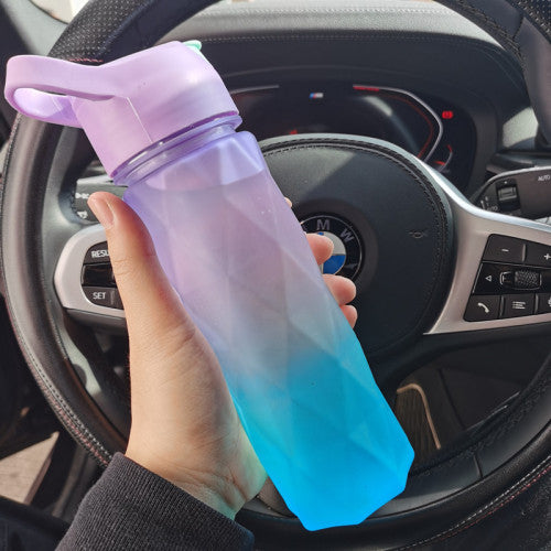 Spray Water Bottle For Girls Outdoor Sport Fitness Water Cup Large Capacity Spray Bottle Drinkware Travel Bottles Kitchen Gadgets - Rhino Lifestyle