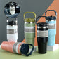 Portable Car Cup Stainless Steel Cup Travel Sports Water Bottle With Handle Cover Coffee Tumbler Cup - Rhino Lifestyle