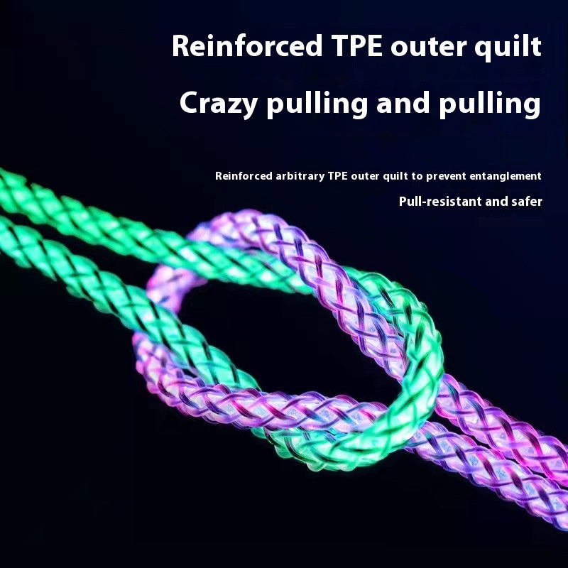 Rainbow Luminous Fast Charging RGB Data Cable