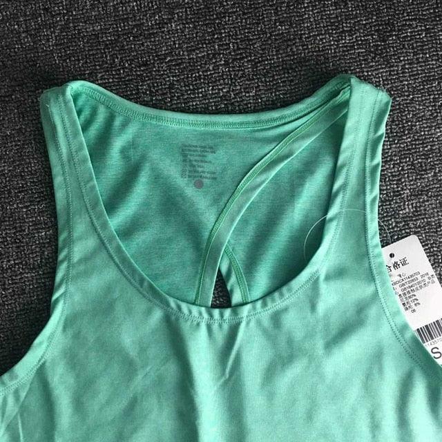 Women Backless Yoga Tank Top Shirts Sleeveless Off Shoulder Sports T Shirt Backless Crop Tops Racerback Gym Workout Clothes - Rhino Lifestyle
