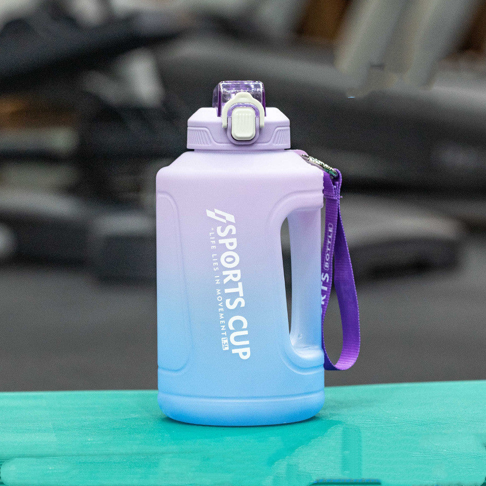 Extra Large Capacity Cup With Straw Fitness Sports Water Bottle Fitness Big Bottles - Rhino Lifestyle