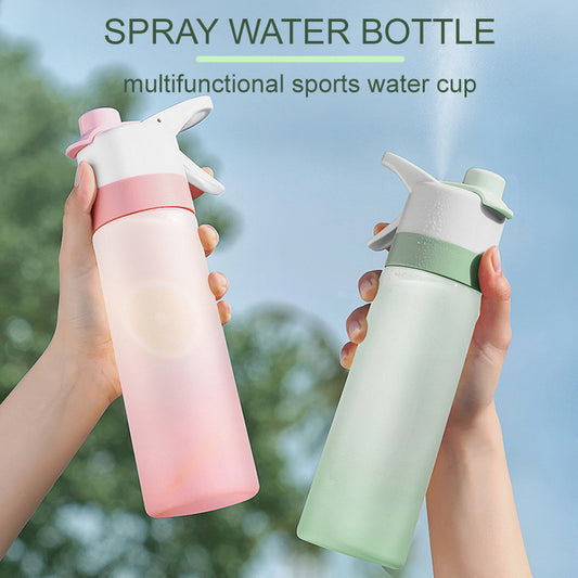 Spray Water Bottle For Girls Outdoor Sport Fitness Water Cup Large Capacity Spray Bottle Drinkware Travel Bottles Kitchen Gadgets - Rhino Lifestyle