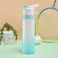 Spray Water Bottle For Girls Outdoor Sport Fitness Water Cup Large Capacity Spray Bottle Drinkware Travel Bottles Kitchen Gadgets - Rhino Lifestyle