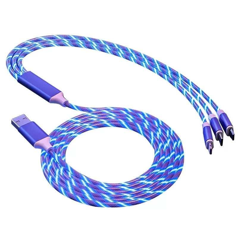 RGB Fast Cable Charging With Neon Lights