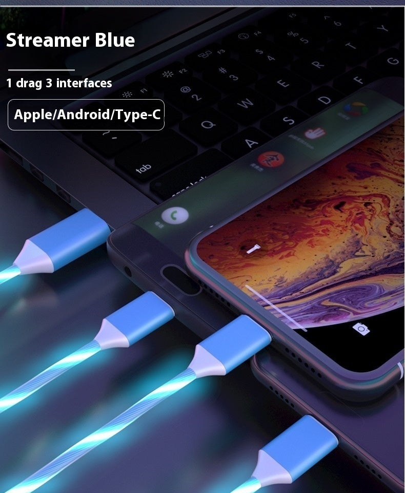 RGB Fast Cable Charging With Neon Lights