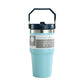 Portable Car Cup Stainless Steel Cup Travel Sports Water Bottle With Handle Cover Coffee Tumbler Cup - Rhino Lifestyle