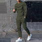 Round Neck Long Sleeve T-shirt Trousers Suit Men - Rhino Lifestyle