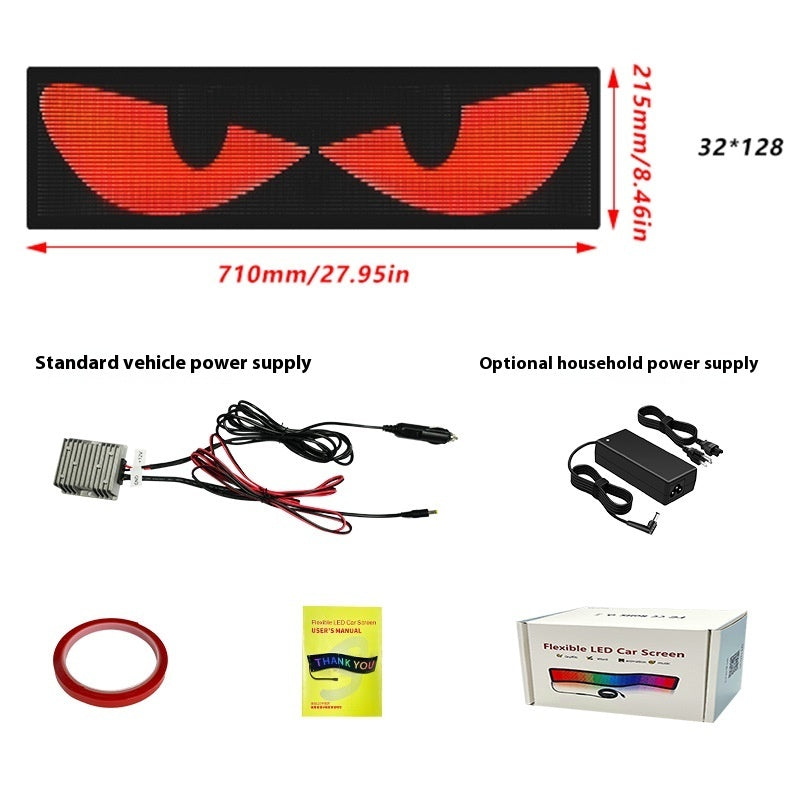 Dynamic Eyes Car Windshield Flexible LED Display for Big Cars By Rhino Lifestyle