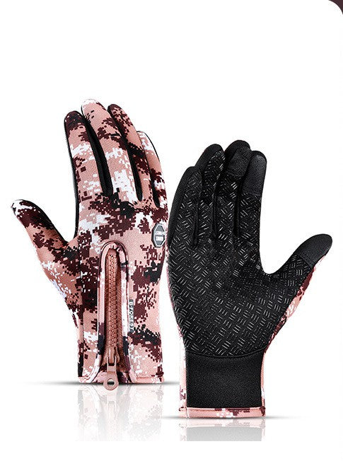Winter Gloves Touch Screen Riding Motorcycle Sliding Waterproof Sports Gloves With Fleece - Rhino Lifestyle