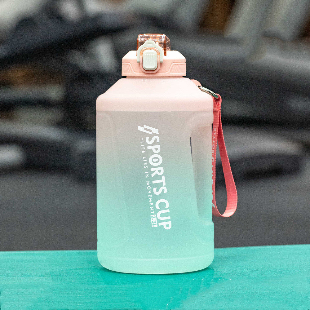 Extra Large Capacity Cup With Straw Fitness Sports Water Bottle Fitness Big Bottles - Rhino Lifestyle