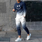 Round Neck Long Sleeve T-shirt Trousers Suit Men - Rhino Lifestyle