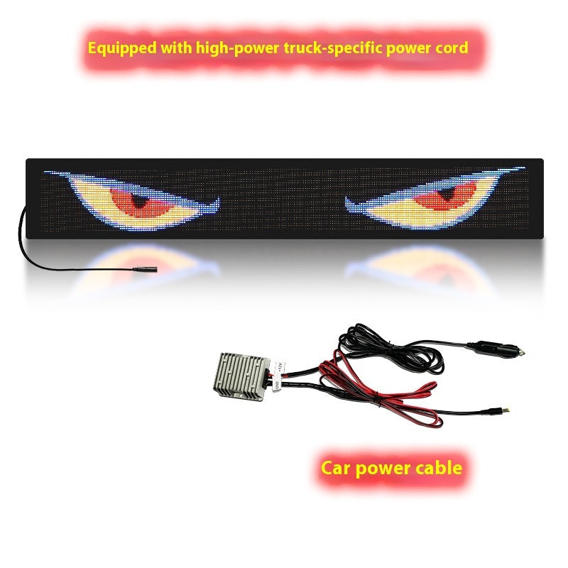 Dynamic Eyes Car Windshield Flexible LED Display for Big Cars By Rhino Lifestyle