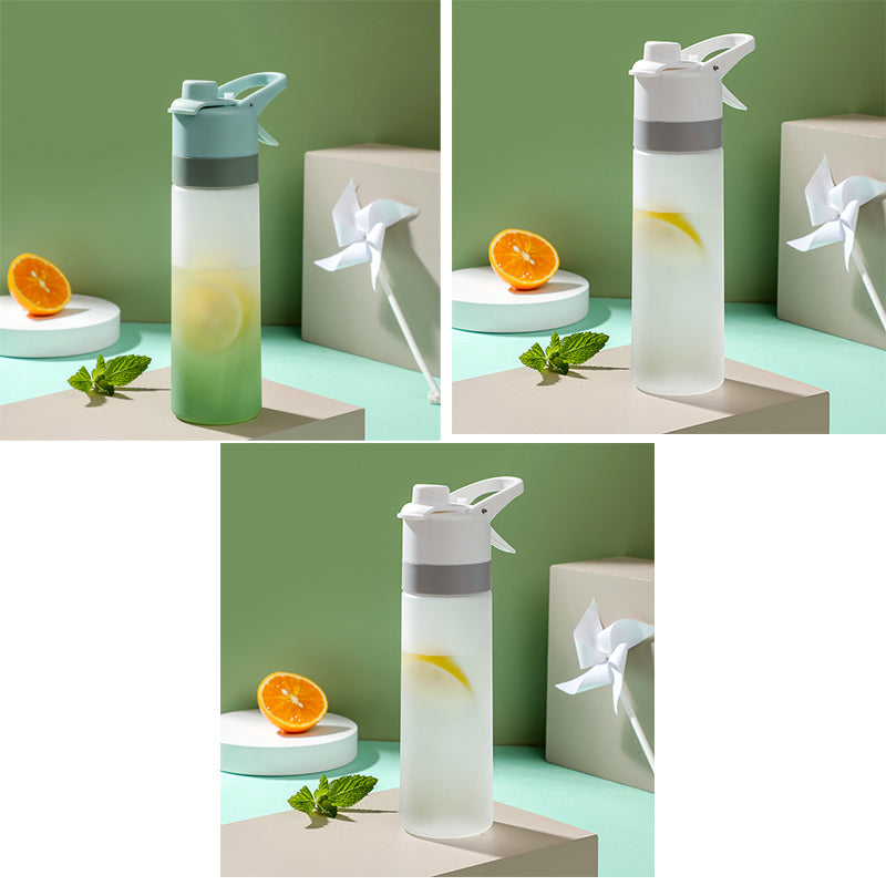 Spray Water Bottle For Girls Outdoor Sport Fitness Water Cup Large Capacity Spray Bottle Drinkware Travel Bottles Kitchen Gadgets - Rhino Lifestyle