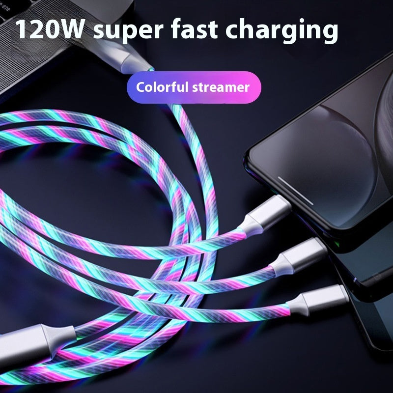 RGB Fast Cable Charging With Neon Lights