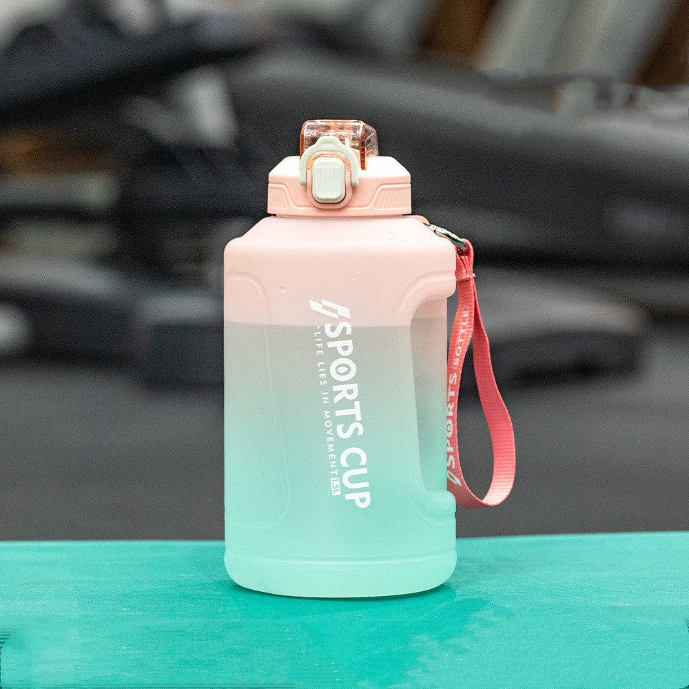 Extra Large Capacity Cup With Straw Fitness Sports Water Bottle Fitness Big Bottles - Rhino Lifestyle