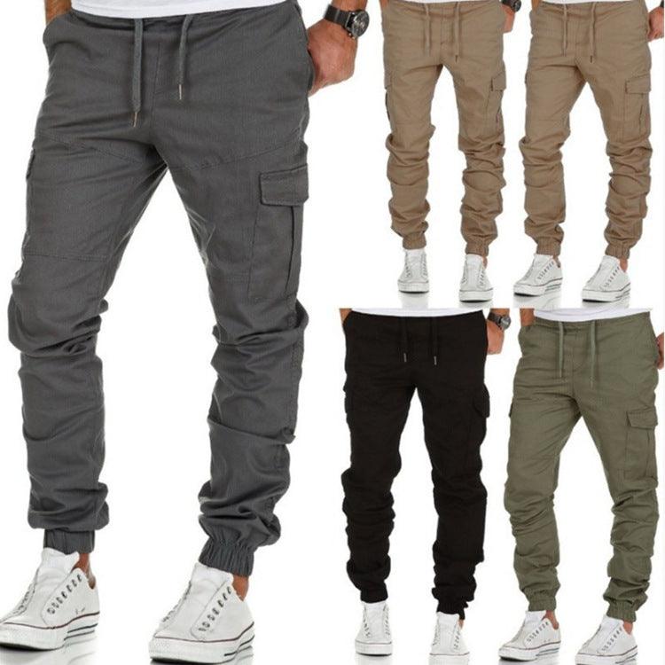 Explosive Style Tooling Multi-pocket Trousers Men's Woven Casual Pants Sports Trousers Men - Rhino Lifestyle