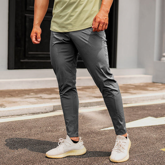 Men Lightweight Elastic Quick Drying Slim Sports Trousers - Rhino Lifestyle