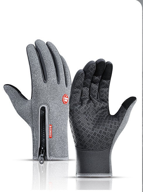 Winter Gloves Touch Screen Riding Motorcycle Sliding Waterproof Sports Gloves With Fleece - Rhino Lifestyle