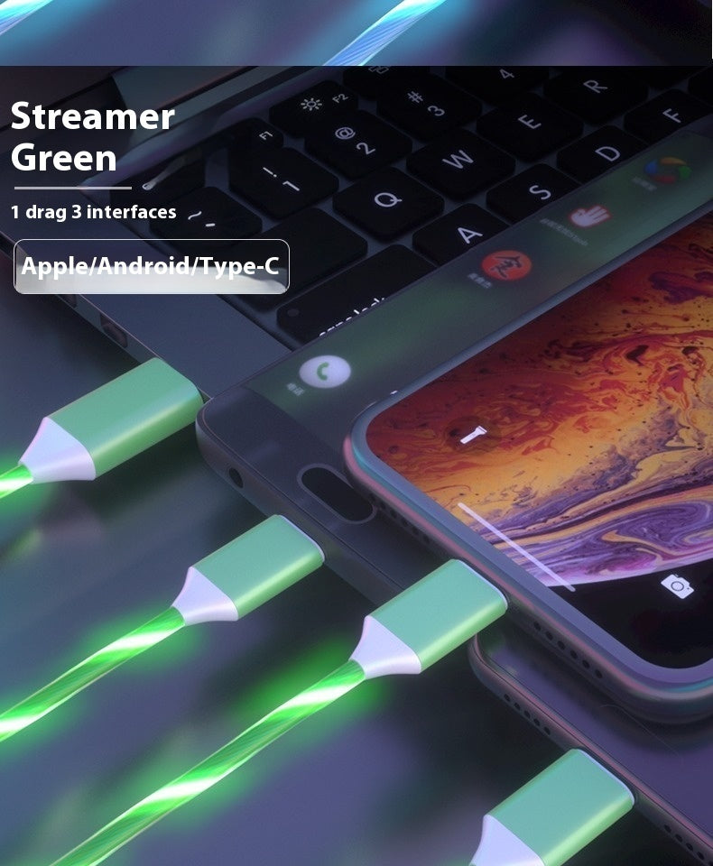 RGB Fast Cable Charging With Neon Lights