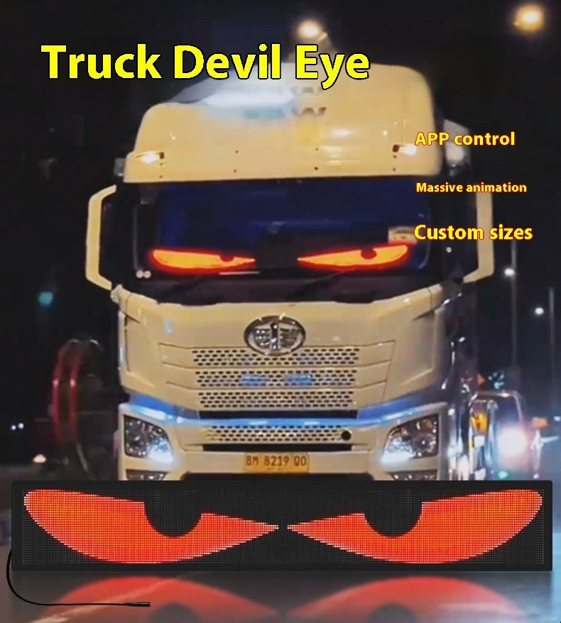 Dynamic Eyes Car Windshield Flexible LED Display for Big Cars By Rhino Lifestyle