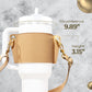 Water Bottle Handle Shoulder Strap For 30-40oz Bottles PU Leather Tumbler Handle Water Bottle Sling Accessory - Rhino Lifestyle