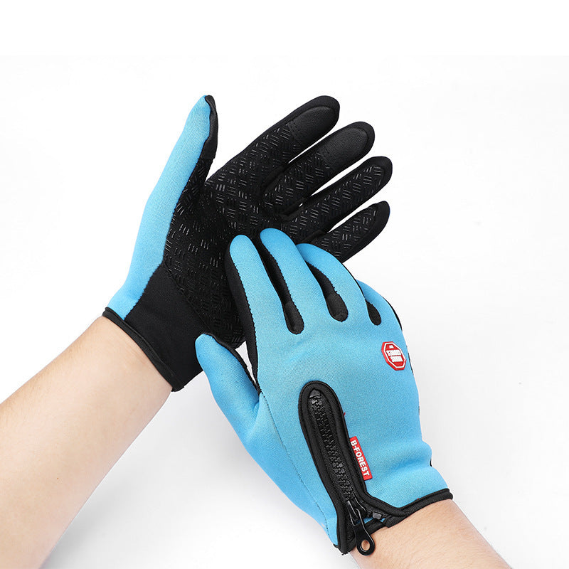 Winter Gloves Touch Screen Riding Motorcycle Sliding Waterproof Sports Gloves With Fleece - Rhino Lifestyle