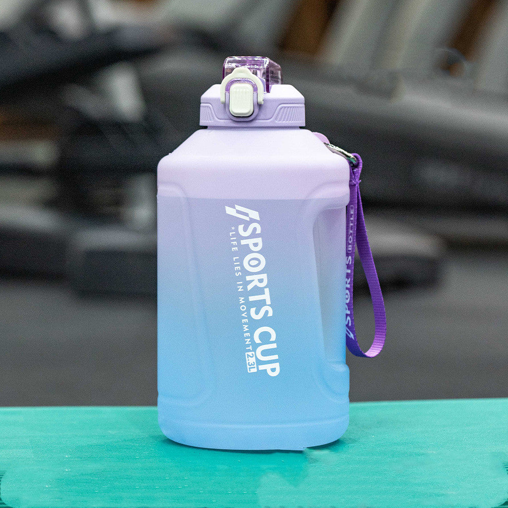 Extra Large Capacity Cup With Straw Fitness Sports Water Bottle Fitness Big Bottles - Rhino Lifestyle