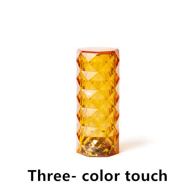 Rhino Nordic Crystal Lamp USB Table Lamps Bedroom Touch Dimming Atmosphere Diamond Night Light Rose Projector Lamp Decor