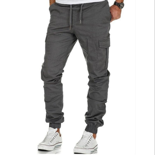 Explosive Style Tooling Multi-pocket Trousers Men's Woven Casual Pants Sports Trousers Men - Rhino Lifestyle