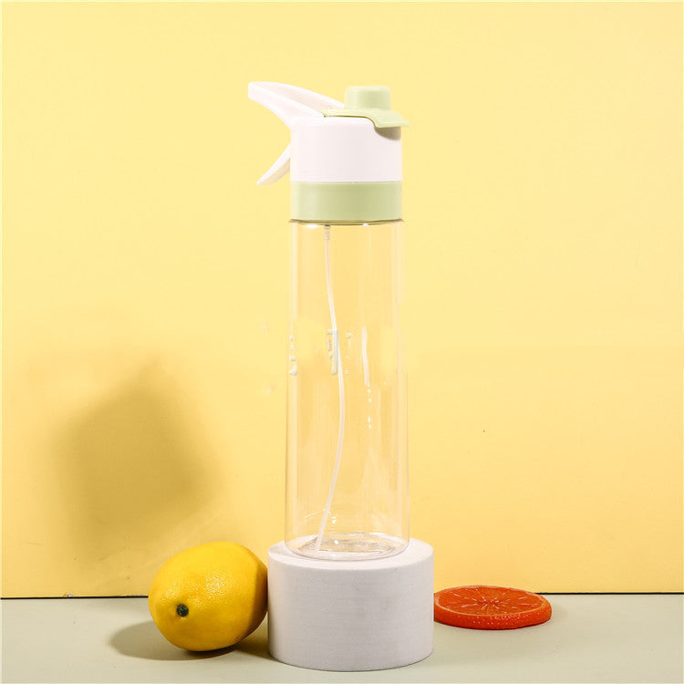Spray Water Bottle For Girls Outdoor Sport Fitness Water Cup Large Capacity Spray Bottle Drinkware Travel Bottles Kitchen Gadgets - Rhino Lifestyle
