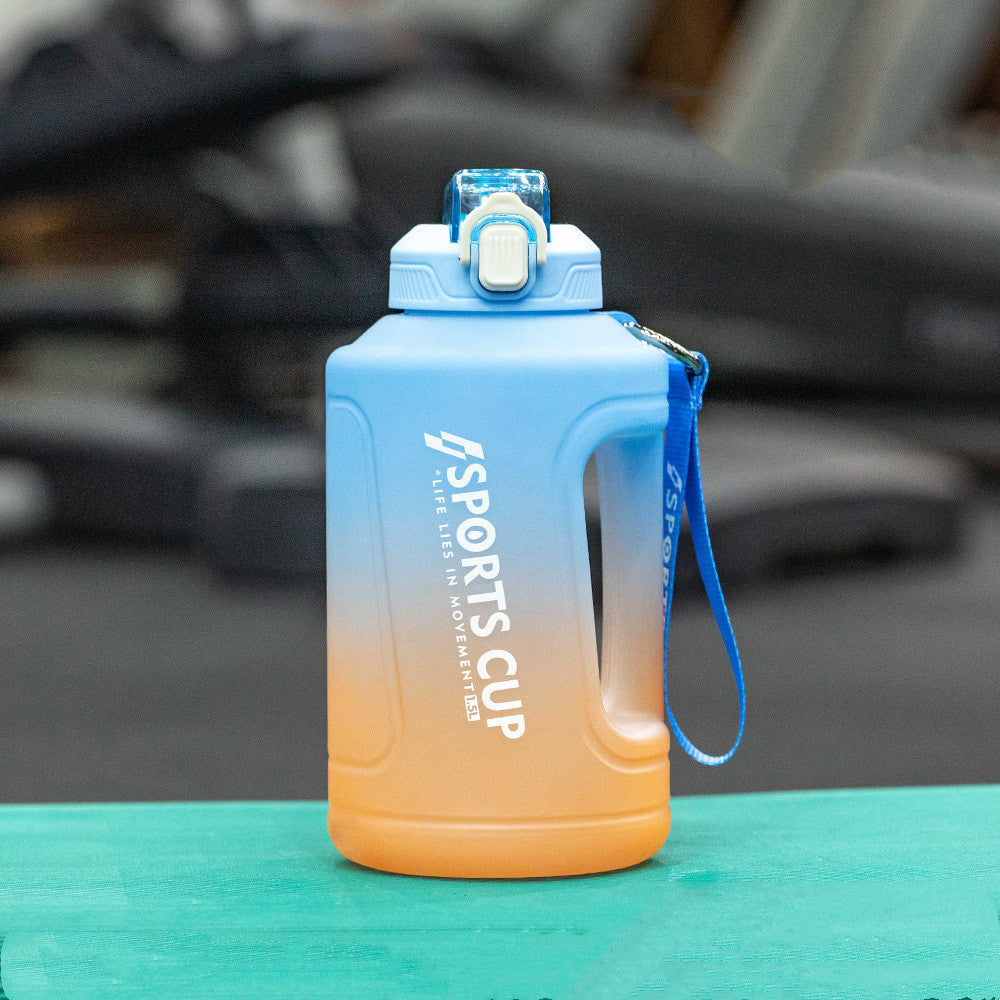 Extra Large Capacity Cup With Straw Fitness Sports Water Bottle Fitness Big Bottles - Rhino Lifestyle