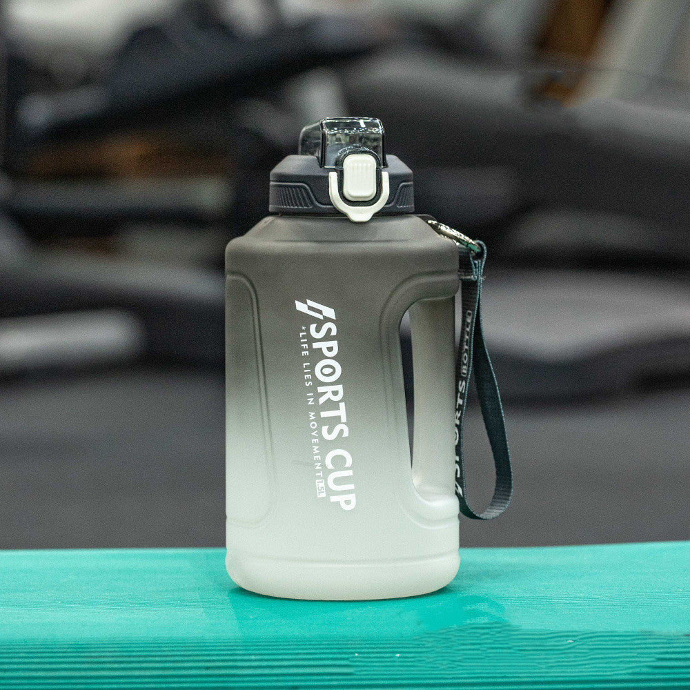 Extra Large Capacity Cup With Straw Fitness Sports Water Bottle Fitness Big Bottles - Rhino Lifestyle
