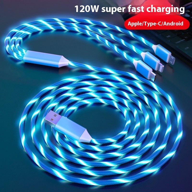 RGB Fast Cable Charging With Neon Lights