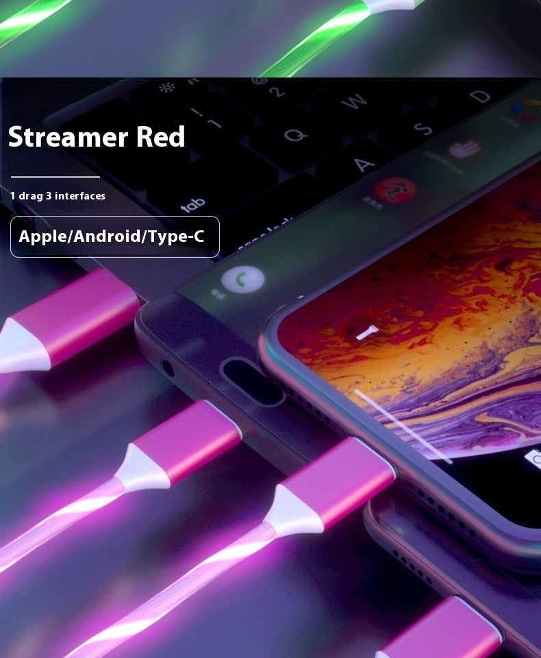 RGB Fast Cable Charging With Neon Lights