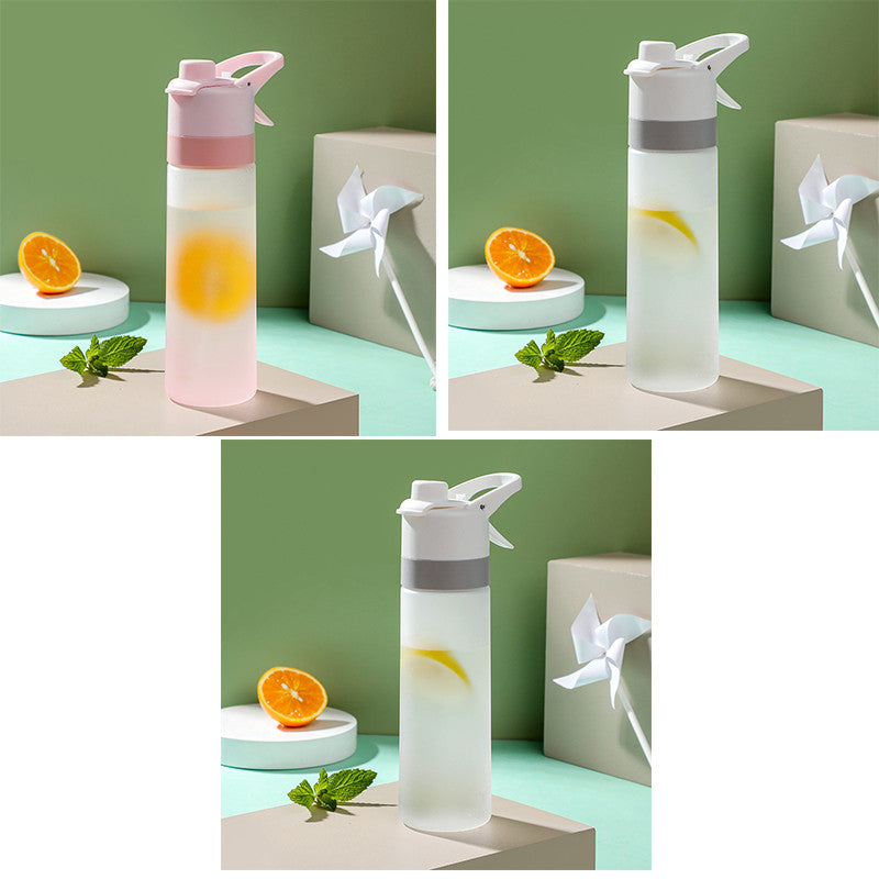 Spray Water Bottle For Girls Outdoor Sport Fitness Water Cup Large Capacity Spray Bottle Drinkware Travel Bottles Kitchen Gadgets - Rhino Lifestyle